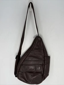 Ameribag 15" Healthy Back Bag Leder Sling Rucksack Braun - Bild 1 von 4