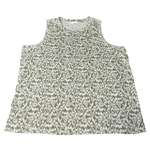M&S ärmelloses Top grün Azteken Design Gr. 18 UK 46 EU Pre Loved Sommertop - Bild 1 von 9
