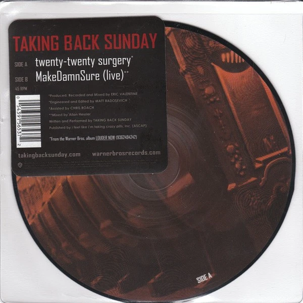 Taking Back Sunday - Twenty-Twenty Surgery, 7", (Vinyl) - Image 1 of 1