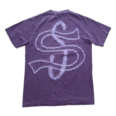 Vintage 90s Stussy Puff Print Graphic Shirt Size Small Made in USA Skater Surfer - Image 1 of 4