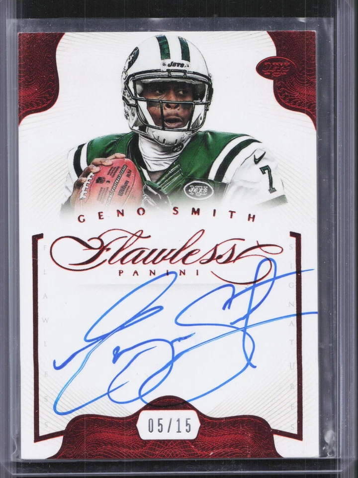 2014 Panini Flawless #22 Geno Smith Flawless Signatures Ruby #/25 - Image 1 of 2