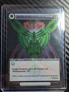 Chaotic Carnivore's Keening 158/222 - Foil Rare (MISPRINT NO CODE) - Picture 1 of 2