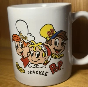 VTG 2001 Kellogg's Rice Krispies Ceramic Coffee Tea Mug Cup Snap Crackle Pop - Picture 1 of 12