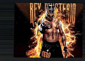 Foto Luchador Americano Rey Mysterio Original Firmada + G 45477 - Imagen 1 de 2
