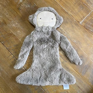 Manta de felpa Slumberkins marrón topo pie grande Yeti Snuggler Lovey - Imagen 1 de 4