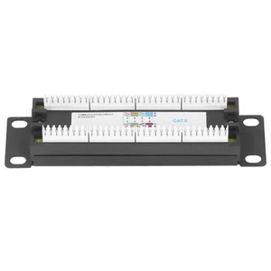 8 Ports Wall Mount Network Patch Panel UTP Cat6 Ungeschirmte Kabelhalterung CU - Bild 1 von 22