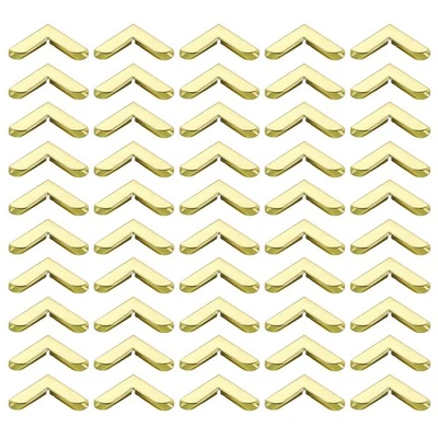 20mm Metal Book Corners,100pcs Photo Corners Book Corners Protector,Gold Tone Foto 1 de 4