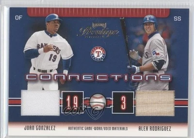 2003 年季后赛 Prestige 连接材料 /400 Juan Gonzalez Alex Rodriguez — 第 1/2 张图片