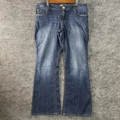 Jeans LEI Vintage Niñas Juniors 13 Ashley Trouble Acampanada Pierna Azul Foto 1 de 4