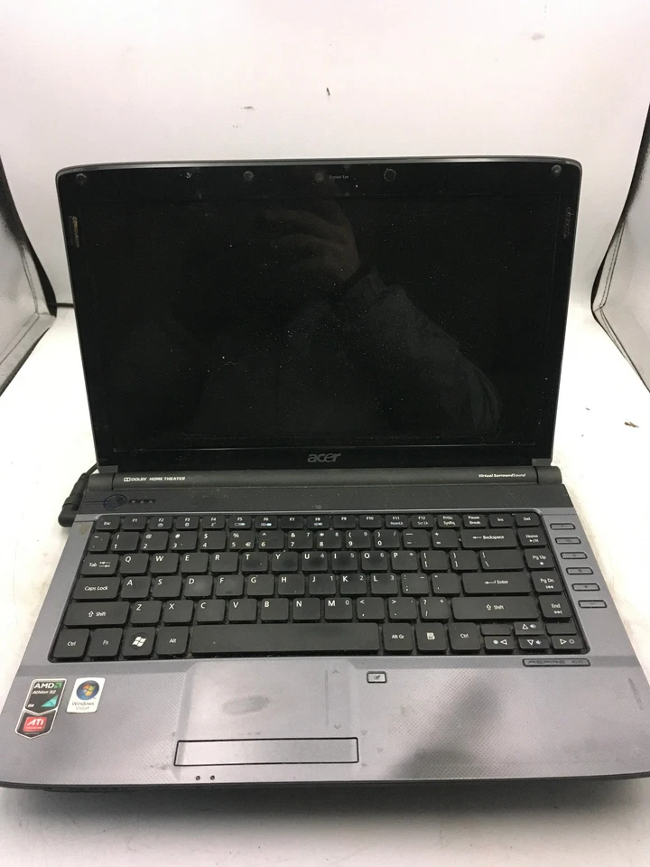 ACER ASPIRE 4535 KBLG0 - FOR PARTS/NO POWER - AMD TURION X2 RM-74 - 2GB RAM - BB - Image 1 of 4