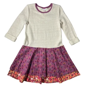 435 by Matilda Jane Celia Dress Girls Size 10 Flared Skirt Mixed Media BTS - Picture 1 of 10