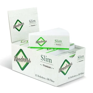 Weedness Joint Filter Tips Premium Cigarrillos Filtro Tip Perforado en Blanco Verde - Imagen 1 de 21