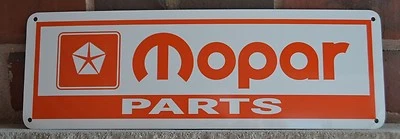 MOPAR Piezas Letrero Naranja Hemi GTX DUSTER Dodge Charger Mecánico Garaje Tienda 10 días Foto 1 de 3