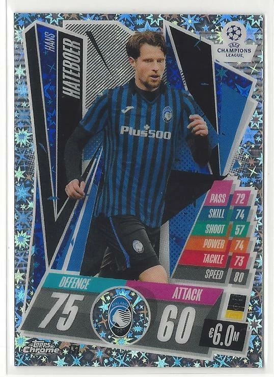 2020-21 Topps Chrome Match Attax Hans Hateboer X-fractor Xfractor Atalanta B.C. - Image 1 of 1