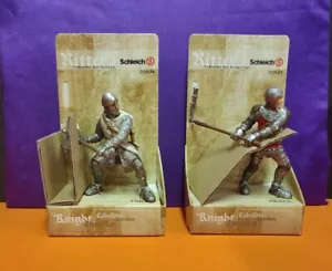Schleich Ritter Foot Soldier With Battle-axe 70036 & Foot Soldier 70022 - Picture 1 of 6