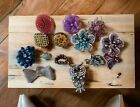 Lot 14 Vintage Oversized Statement Rings Large Rings Owl Peacock Flowers