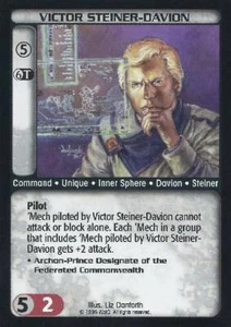 Battletech CCG: Victor Steiner Davion [Moderately Played] from set Premiere Limi - Picture 1 of 1