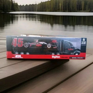 INDYCAR - 1/32 Die-cast BLACK - RAHAL .L.L.- Semi Truck - Hyvee #45~ 2021 New! - Picture 1 of 6