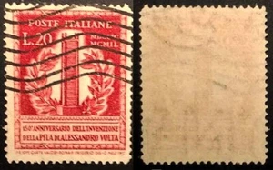Italia 1949, Volta 20 lire usato, con filigrana lettere inferiore completa. - Foto 1 di 1