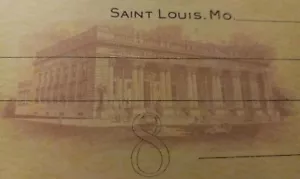 Obsoleto St Louis, Missouri 1930 Lafayette - SOUTH SIDE BANK & TRUST Cheque bancario - Imagen 1 de 8
