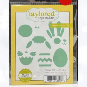 Taylored Expressions CRITTER CLIPS EASTER Bunny Chick Eggs Dies - Picture 1 of 2