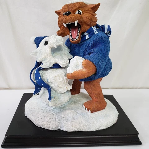 Slavic Treasures University of Kentucky Mascot & Snowman Figurine 2002 Vintage Cover