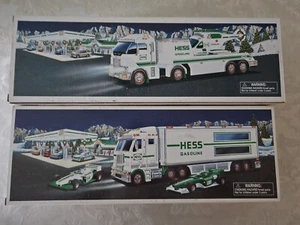 (2) NEW Hess Trucks 2003 & 2006. Racing Cars & Helicopter. NRFB - Picture 1 of 4