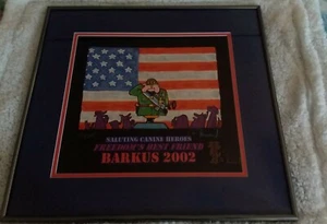 Matt Rinard VERY RARE Saluting Canine Heros Freedoms Best Friend 21/50 AP Barkus - Picture 1 of 10