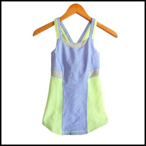 Ivivva Girls Active Top Athletic Tennis Workout Purple Green Size 10 - Picture 1 of 8