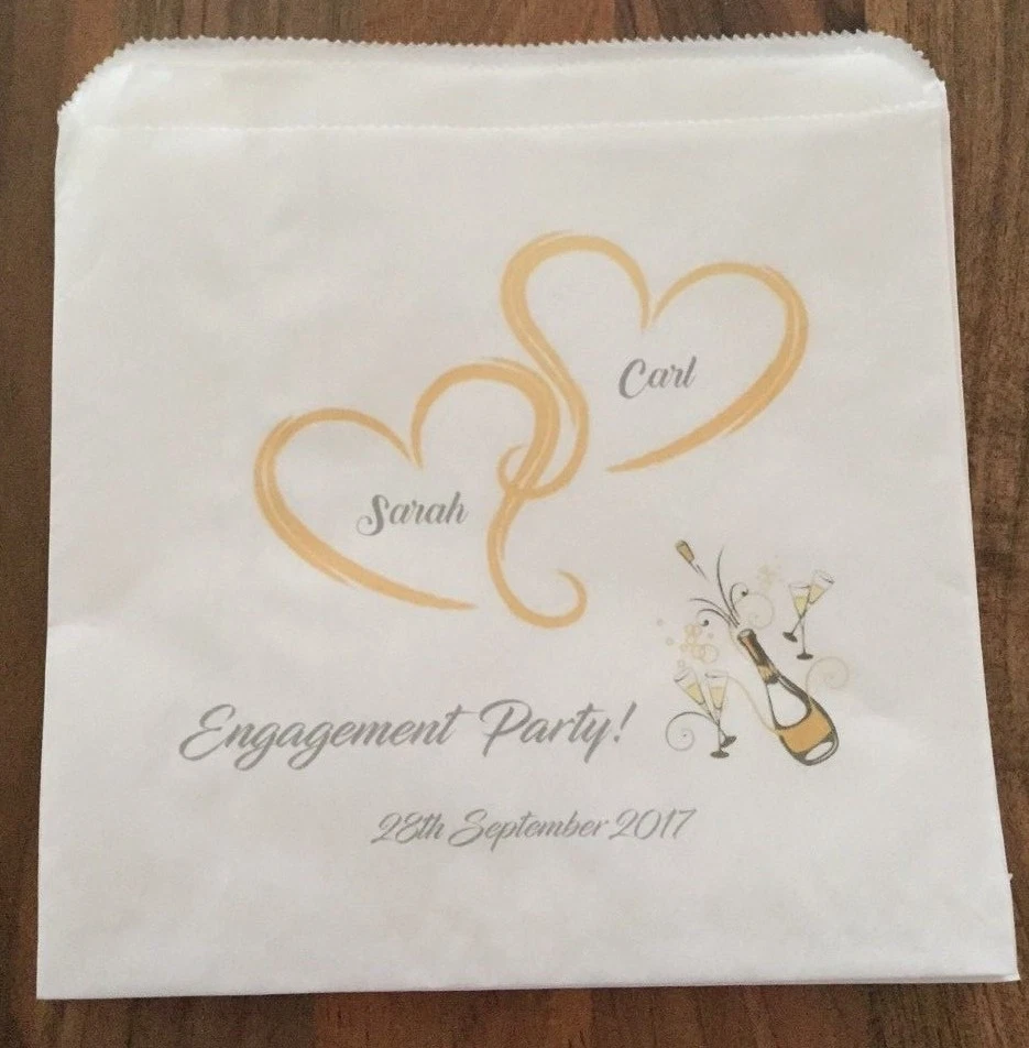 Bolsas de compromiso dulces y pasteles personalizados Foto 1 de 2