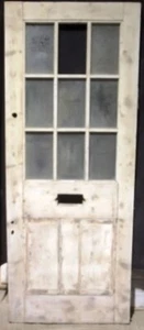 A RECLAIMED GEORGIAN PINE GLAZED FRONT / EXTERNAL DOOR W810mm H2015mm DE0172 - Picture 1 of 6