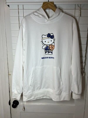 Moletom com capuz Hello Kitty Golden State Warriors branco GG adulto NOVO COM ETIQUETA - Imagem 1 de 4
