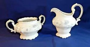 Vintage Johann Haviland Bavaria Germany Blue Garland Milchkännchen & Zuckerdose - Bild 1 von 6
