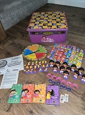 Dora The Explorer Wooden Checkers & cards, dominoes Game Chest Dora bingo