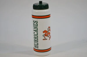 Vintage Miami Hurricanes Sport Water Squeeze Bottle Sebastian Pipe Bike Bicycle - Picture 1 of 6