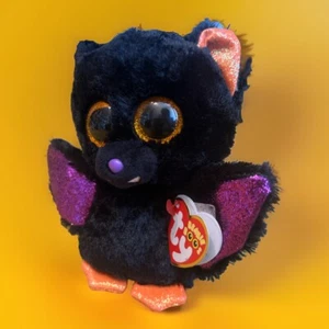 TY Beanie Boo Raven El Murciélago Halloween Claire's Exclusivo 6" Peluche Juguete Suave ✅ - Imagen 1 de 8