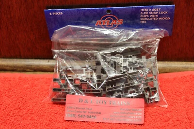 6057 Atlas O # Rail 3 clips de bloqueo a presión de amarre nuevos en paquete Foto 1 de 2