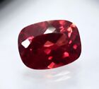 8.55 Ct Natural Certified Spinel Red Cushioncut Flawless Gemstone Ring Size