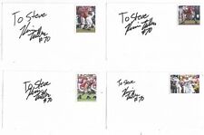 (1) Kevin Zeitler Signed 3x5 Index Card Wisconsin Badgers Football 'To Steve'