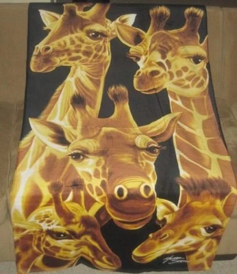 Nuevo Lindo Jirafas Familia Playa Baño Piscina Toalla Regalo Jirafa Safari Zoológico 30 x 60 Foto 1 de 3