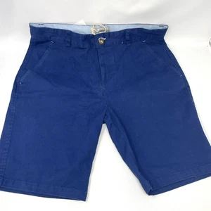 NEW Men's Mountain Warehouse Organic Cotton Woods Chino Short Dark Blue Sz 34 - Picture 1 of 6