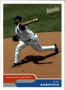 2004 Bazooka Baseball Card #135 C.C. Sabathia