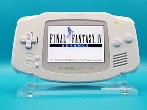 Gameboy Advance retroiluminada M2 IPS totalmente blanca Funnyplaying con funda de transporte - Imagen 1 de 10