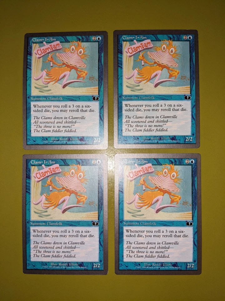 Clam-I-Am x4 Unglued 4x Playset Magic the Gathering MTG - Image 1 of 1