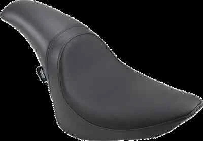 DS Black Leather Vinyl Smooth Predator Seat for Heritage Softail Classic 88-99 - Image 1 of 4