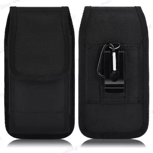 For iPhone 16/15 Pro Max Plus Samsung Belt Clip Large Phone Case Universal Pouch - Picture 1 of 12