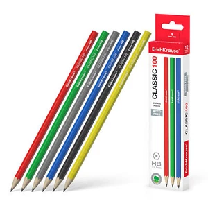 12x Bleistift Classic 100 HB Kunststoff Graphit Sechskantstift - Stift für Büro - Bild 1 von 1