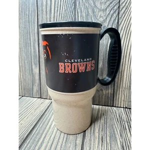 Vintage Cleveland Browns Travel Mug 16oz Thermal Cup by Whirley USA - Picture 1 of 4