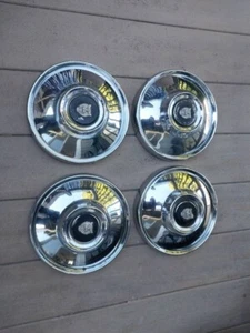 Jaguar XJ6C XJ6 XJ12 XKE 9" Wheel Covers Hubcaps Set of 4 Vintage - Picture 1 of 8