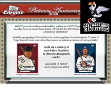 2021 Topps Chrome Platinum Anniversary Baseball Hobby Box